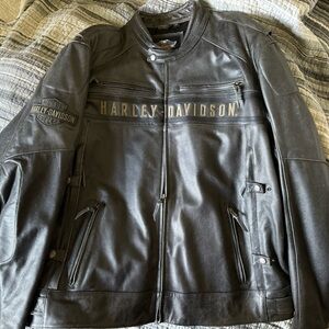 Harley-Davidson® Men's Passing Link Triple Vent Leather Jacket (never worn)